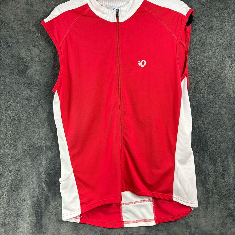 Pearl Izumi Red and White Cycling Jersey